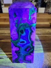 Load image into Gallery viewer, Fluorescent Fire Agate Obelisk (421g)
