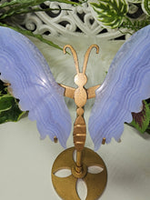 Load image into Gallery viewer, Blue Lace Agate Butterfly Wings