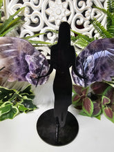 Load image into Gallery viewer, Dream Amethyst Angel/Skull Flame Wings