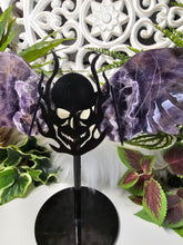 Load image into Gallery viewer, Dream Amethyst Angel/Skull Flame Wings