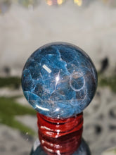 Load image into Gallery viewer, Flashy Blue Apatite Sphere