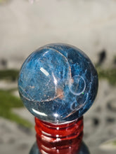 Load image into Gallery viewer, Flashy Blue Apatite Sphere