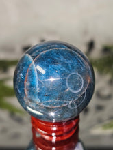 Load image into Gallery viewer, Flashy Blue Apatite Sphere