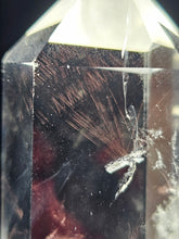 Load image into Gallery viewer, Red Angel Needle in Clear Quartz Point