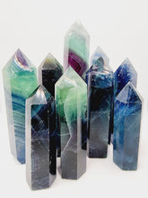 Load image into Gallery viewer, Vibrant Rainbow Fluorite Points