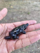 Load image into Gallery viewer, Platypus Black Obsidian Carving