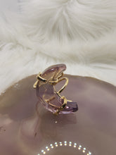 Load image into Gallery viewer, Rainbow Fluorite Cresent Moon Ring