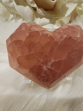 Load image into Gallery viewer, Rose Calcite Faceted Heart (124g)