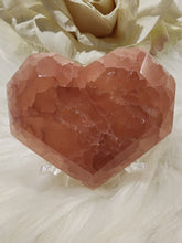 Load image into Gallery viewer, Rose Calcite Faceted Heart (124g)