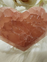 Load image into Gallery viewer, Rose Calcite Faceted Heart (124g)