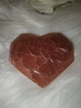 Load image into Gallery viewer, Rose Calcite Faceted Heart (124g)