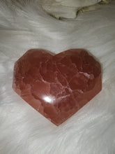 Load image into Gallery viewer, Rose Calcite Faceted Heart (124g)