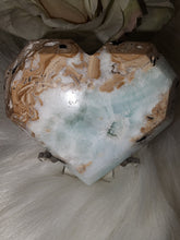 Load image into Gallery viewer, Caribbean Calcite Faceted Heart (138g)