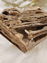 Load image into Gallery viewer, Chocolate Calcite Faceted Heart (96g)