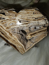 Load image into Gallery viewer, Chocolate Calcite Faceted Heart (96g)