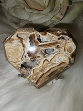 Load image into Gallery viewer, Chocolate Calcite Faceted Heart (96g)