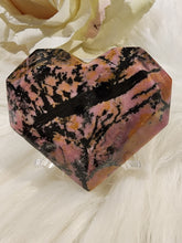 Load image into Gallery viewer, Rhodonite Faceted Heart (141g)