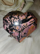 Load image into Gallery viewer, Rhodonite Faceted Heart (141g)