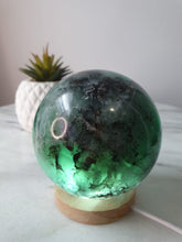 Load image into Gallery viewer, Dendritic Rainbow Fluorite Sphere