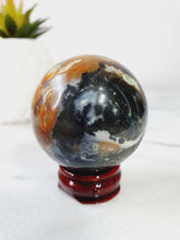 Load image into Gallery viewer, Amazonite Sphere With Pyrite inclusion