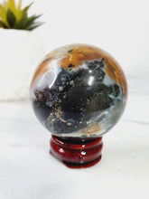 Load image into Gallery viewer, Amazonite Sphere With Pyrite inclusion
