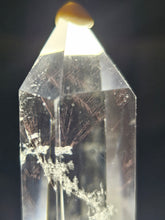 Load image into Gallery viewer, Red Angel Needle in Clear Quartz Point
