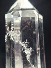 Load image into Gallery viewer, Red Angel Needle in Clear Quartz Point
