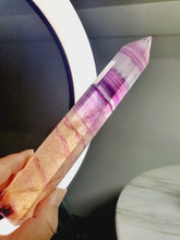Load image into Gallery viewer, Pink &amp; Yellow Fluorite Point
