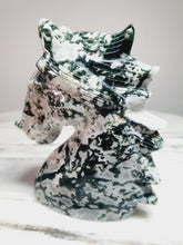 Load image into Gallery viewer, Moss Agate(Tree Agate) Horse Carving
