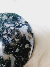 Load image into Gallery viewer, Moss Agate Moon Bowl #114
