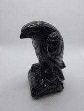 Load image into Gallery viewer, Raven on Log Black Obsidian
