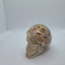 Load image into Gallery viewer, Flower Agate Skull Carving

