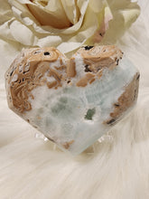 Load image into Gallery viewer, Caribbean Calcite Faceted Heart
