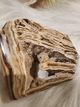 Load image into Gallery viewer, Chocolate Calcite Faceted Heart
