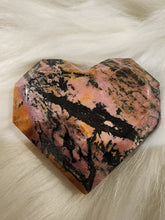 Load image into Gallery viewer, Rhodanite Faceted Heart
