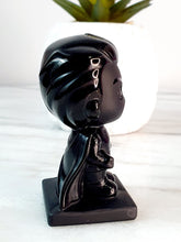 Load image into Gallery viewer, Superman Black Obsidian Carving
