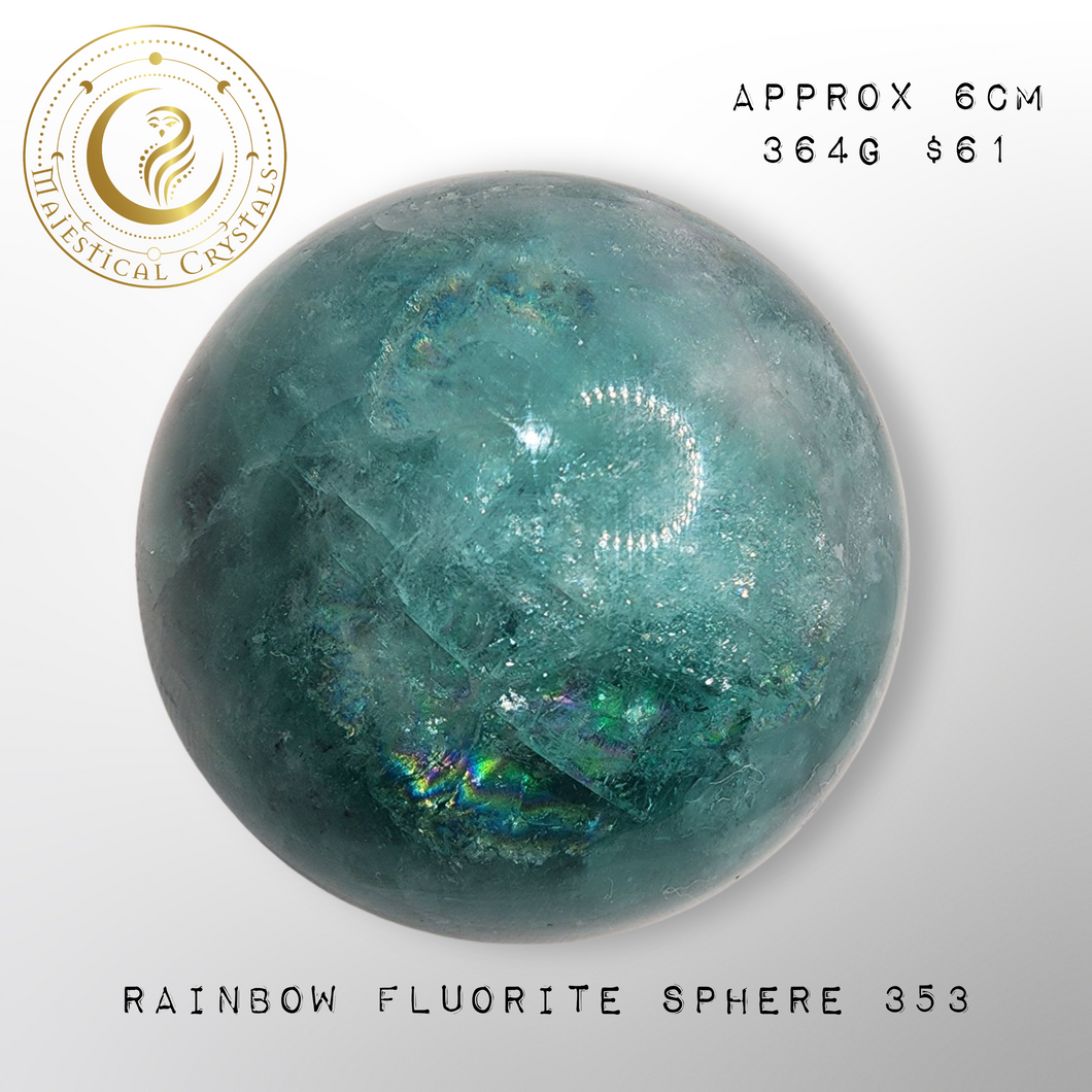 Rainbow Fluorite Sphere 353