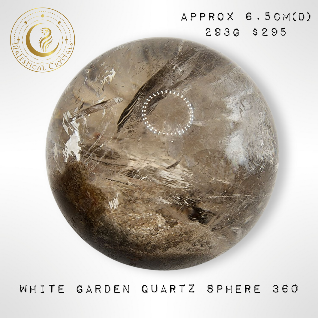 White Garden Quartz Sphere AAA Quality (#360)