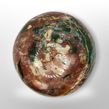 Load image into Gallery viewer, Ocean Jasper Sphere with Pyrite Inclusions
